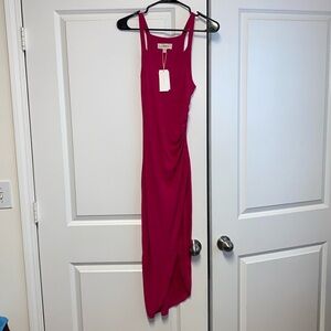 Hot Pink L*Space Bardot Dress NWT